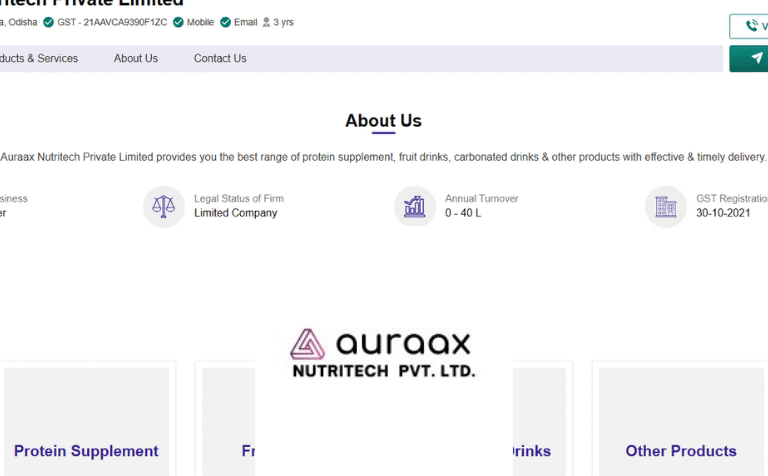 Auraax Nutritech